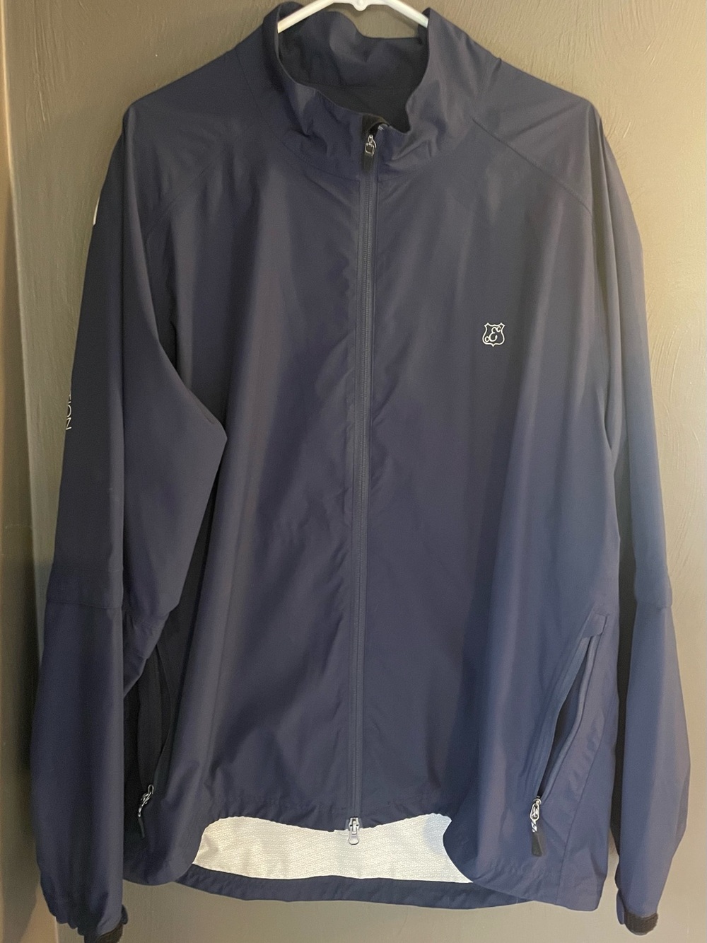 Men’s Zero Restriction Tour Series Full-Zip Golf Jacket Navy XXL - Edgewood CC